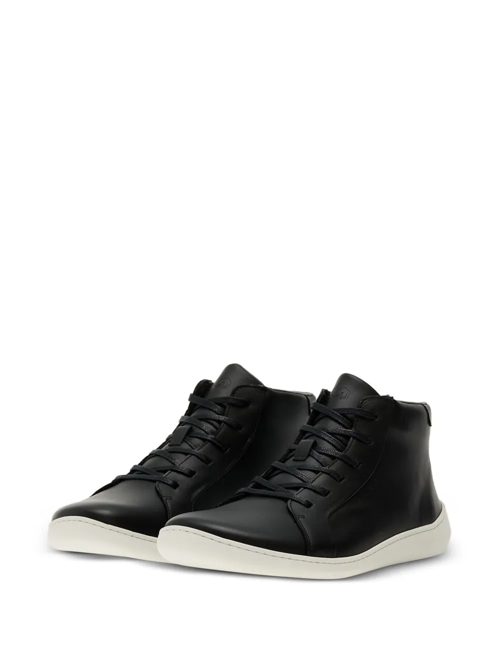 Skinners Moonwalker high-top leren sneakers Zwart