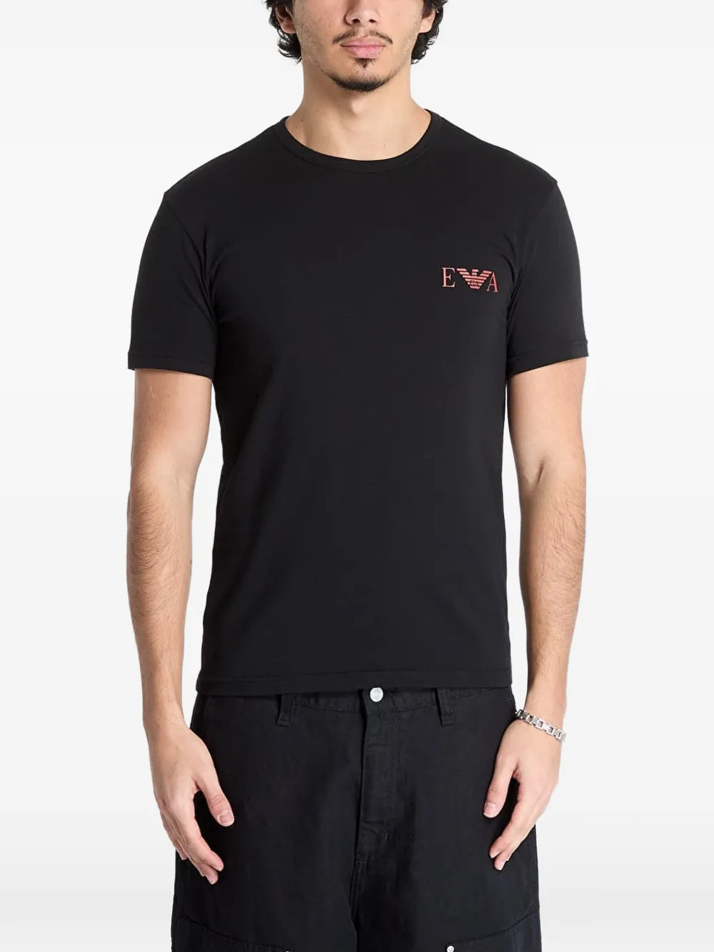 Ea7 Emporio Armani Twee T-shirts met ronde hals Wit