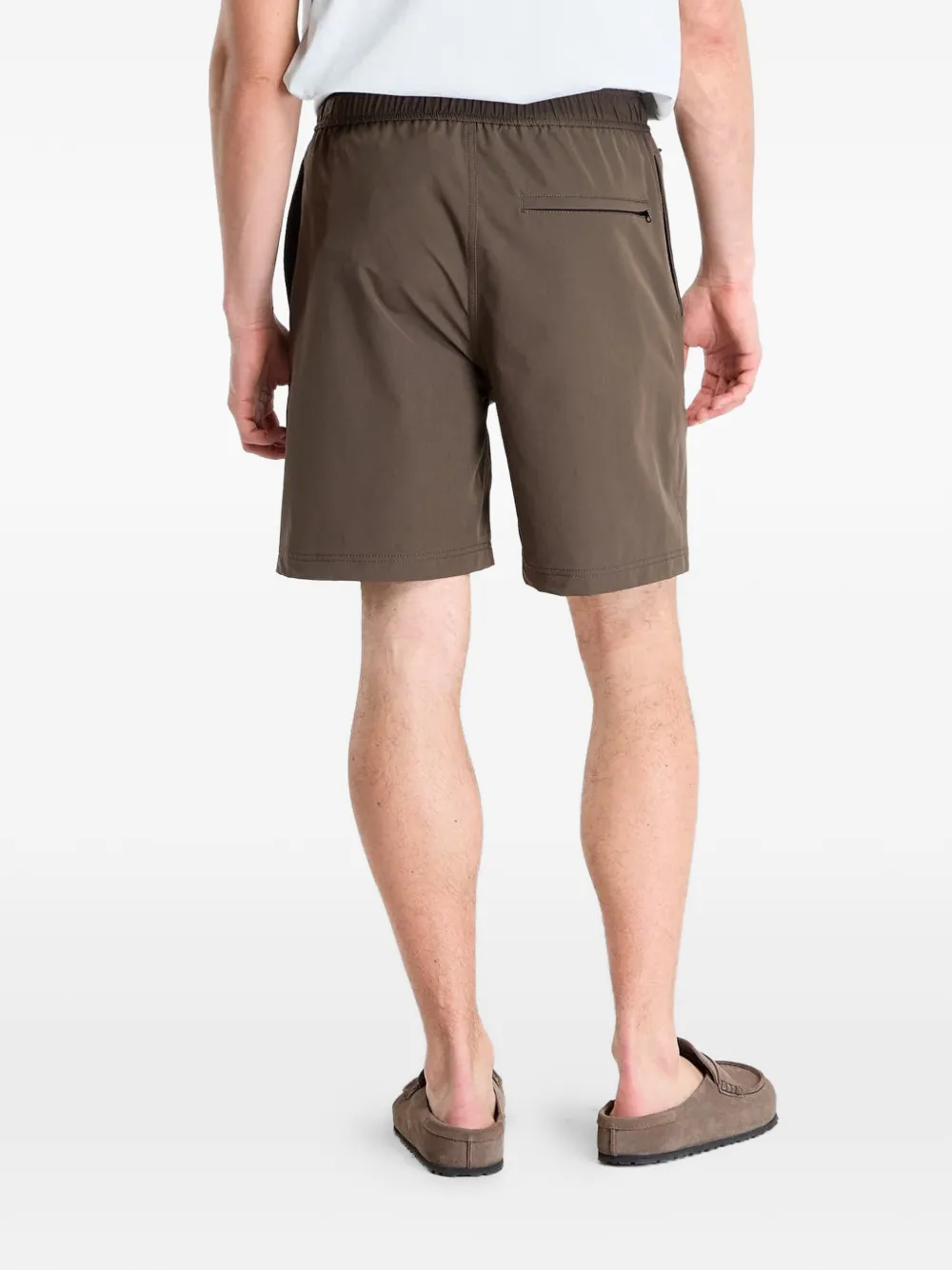 SAMSOE X Shorts met elastische tailleband Bruin