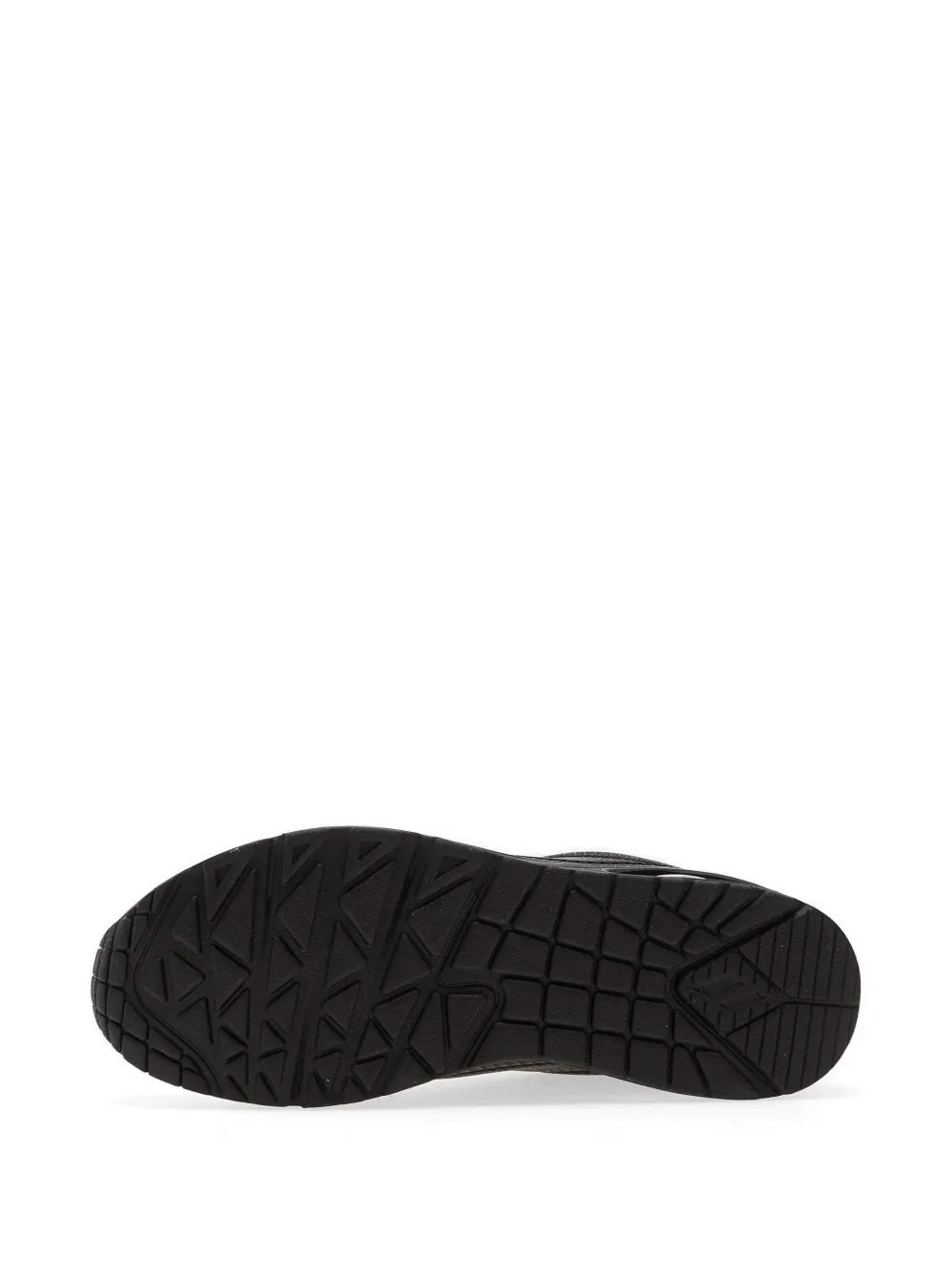Skechers Uno Shiny Scale sneakers met slangenleer-effect Zwart