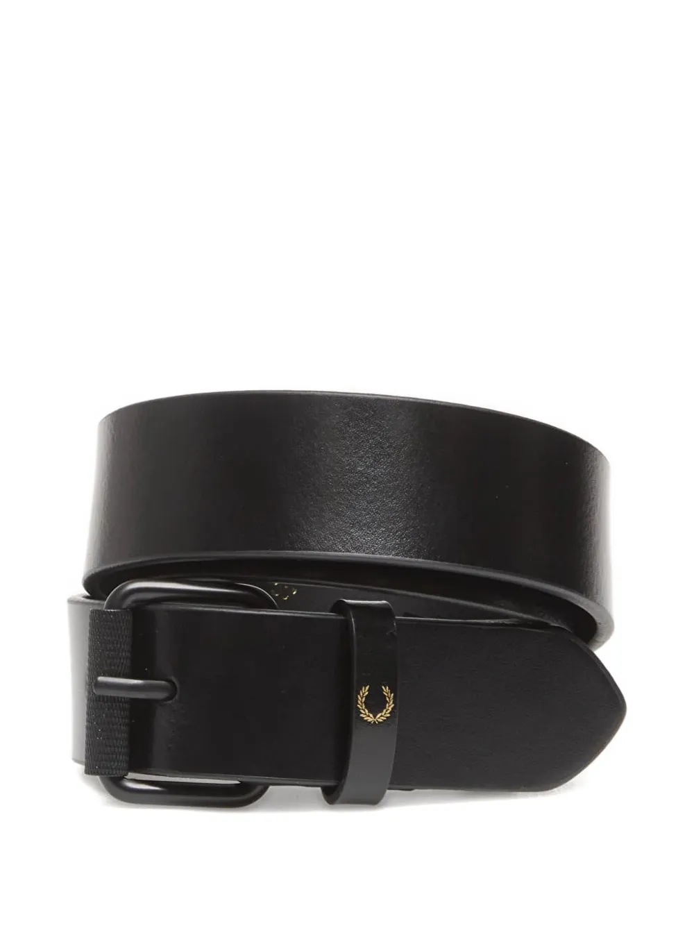 Fred Perry Leather Belt In Black