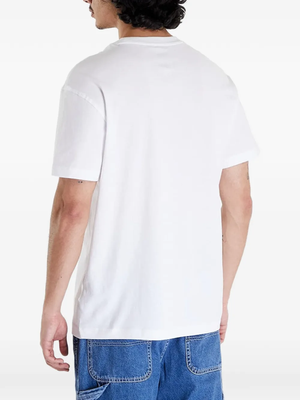 LEE T-shirt met logopatch Wit