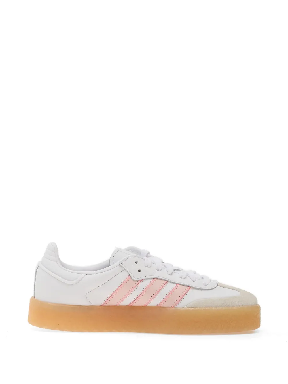 adidas Sambae lace-up leather sneakers - Bianco