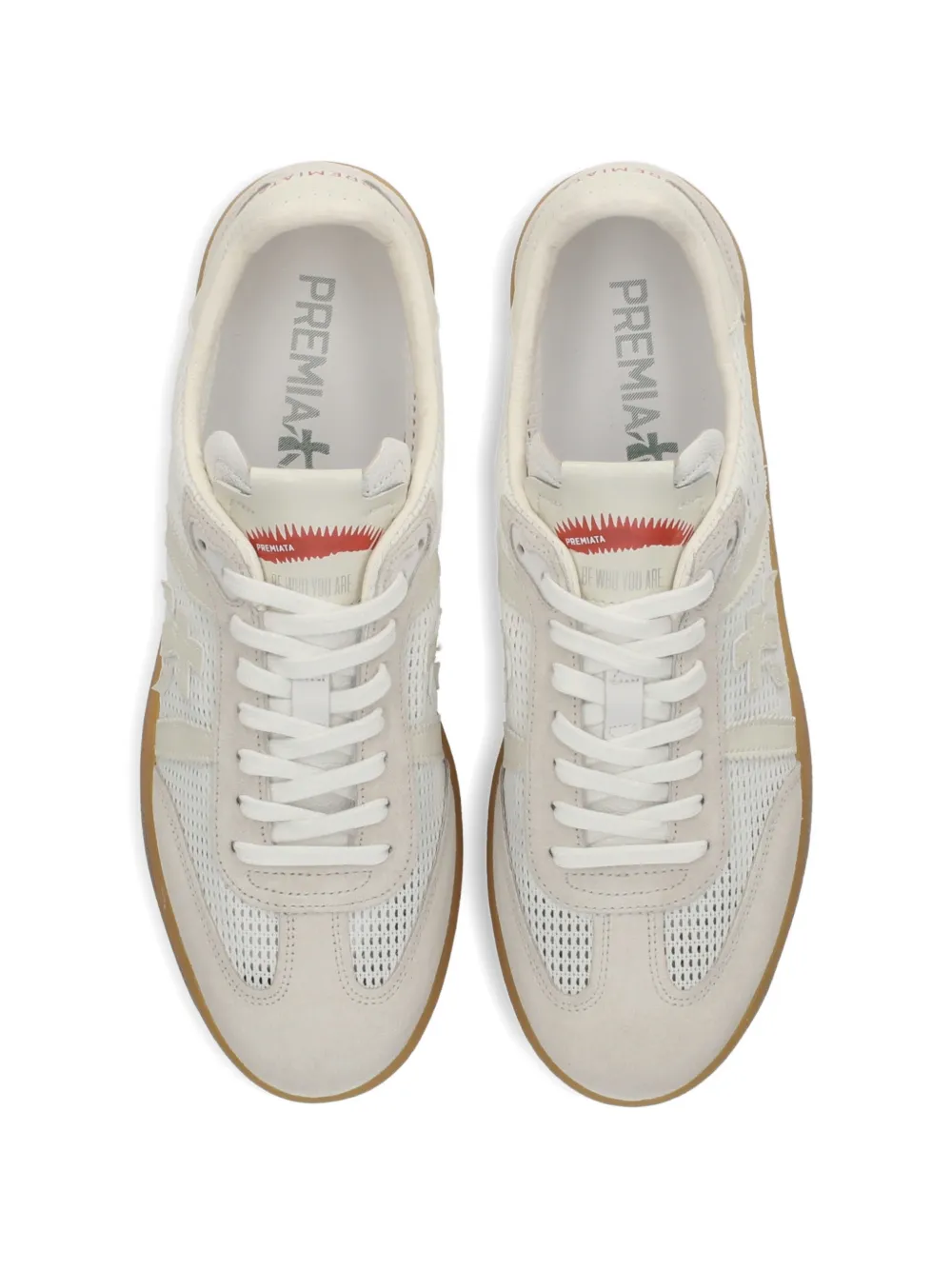 Premiata Bonnie lace-up sneakers Beige