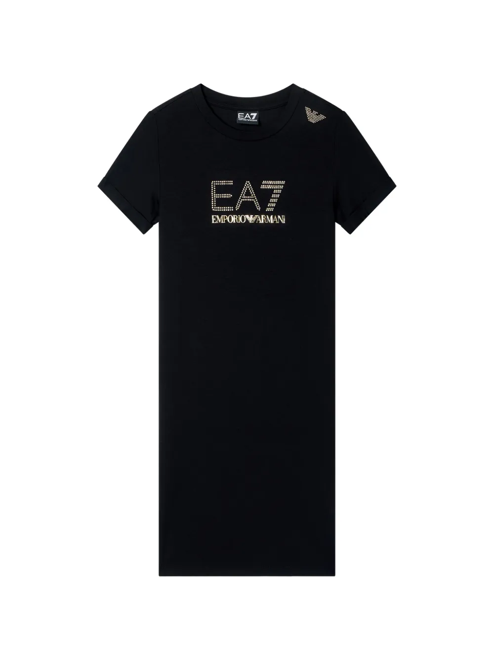 Ea7 Emporio Armani Abito con stampa - Nero