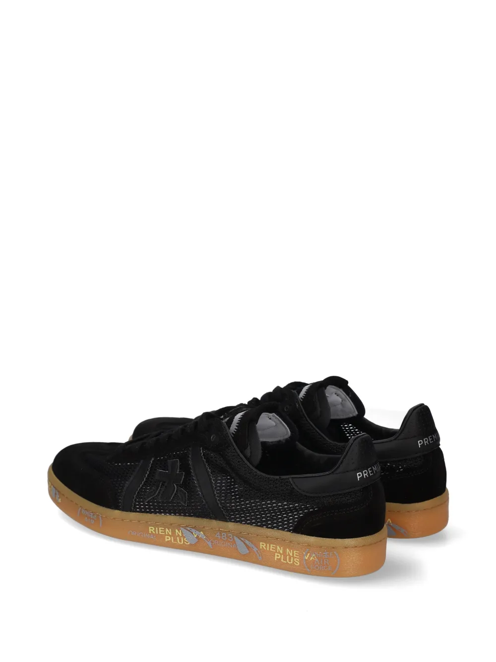 Premiata Bonnie logo-patch sneakers Zwart