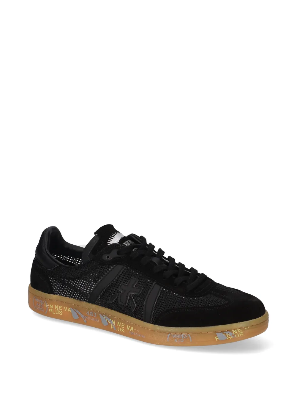 Premiata Bonnie logo-patch sneakers Zwart