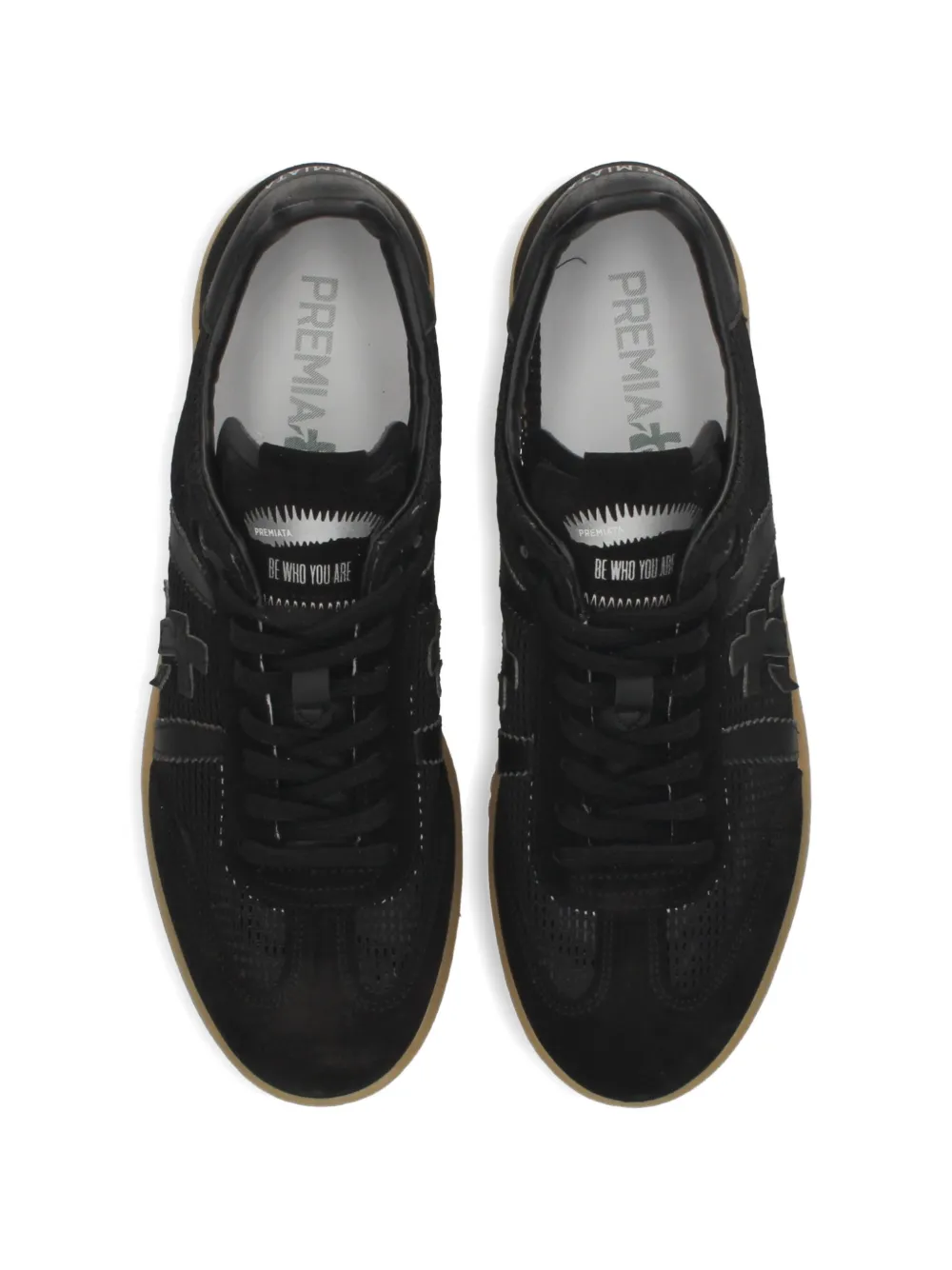 Premiata Bonnie logo-patch sneakers Zwart