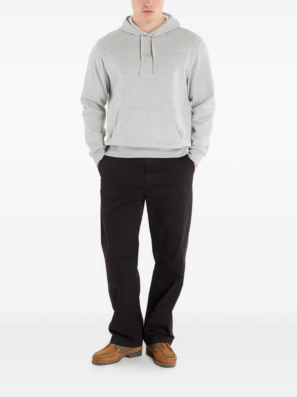 GAP Hoodie met trekkoord en buidelzak Grijs