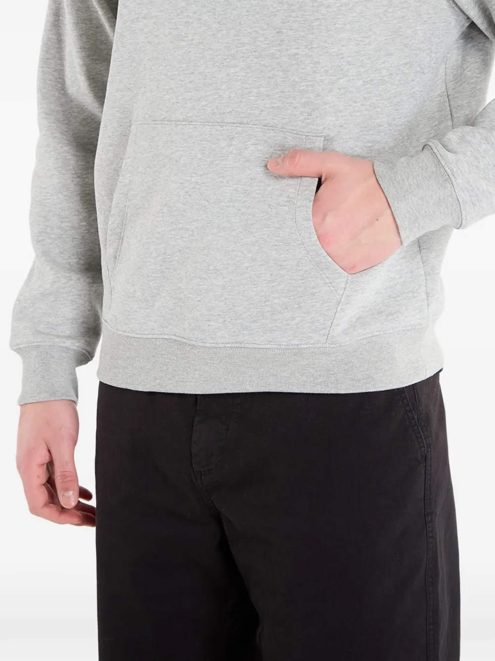 GAP Hoodie met trekkoord en buidelzak Grijs
