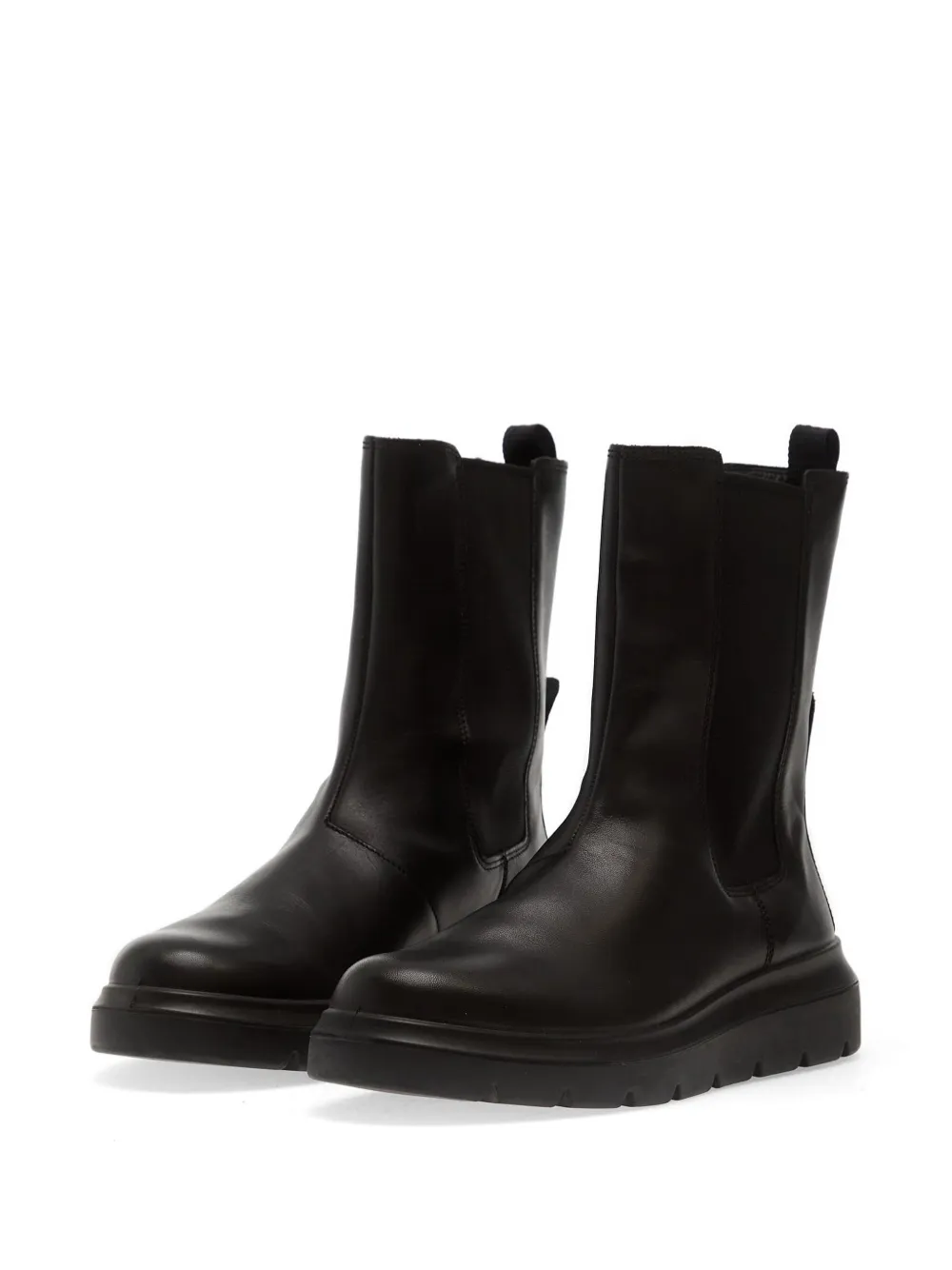 ECCO Nouvelle Chelsea laarzen met elastisch vlak Zwart