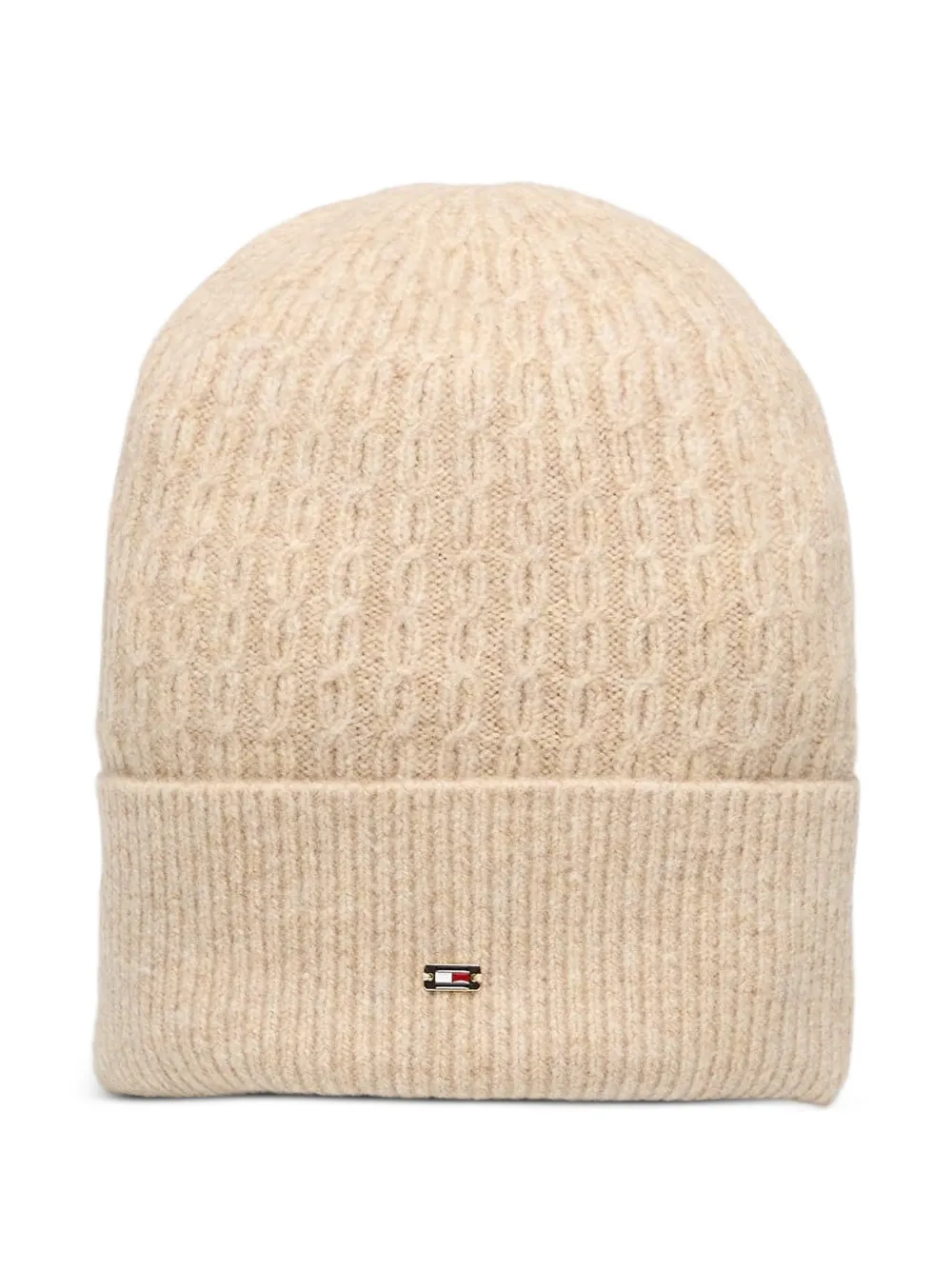Tommy Hilfiger cable-knit beanie hat - Toni neutri