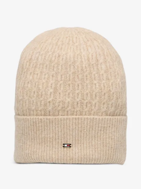 Tommy Hilfiger cable-knit beanie hat