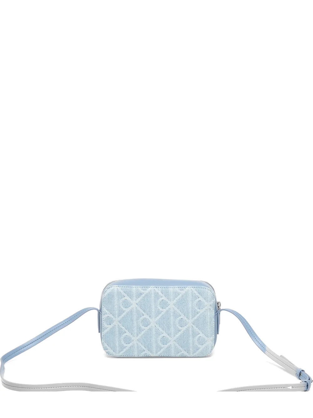 Calvin Klein Monogram-pattern Denim Shoulder Bag