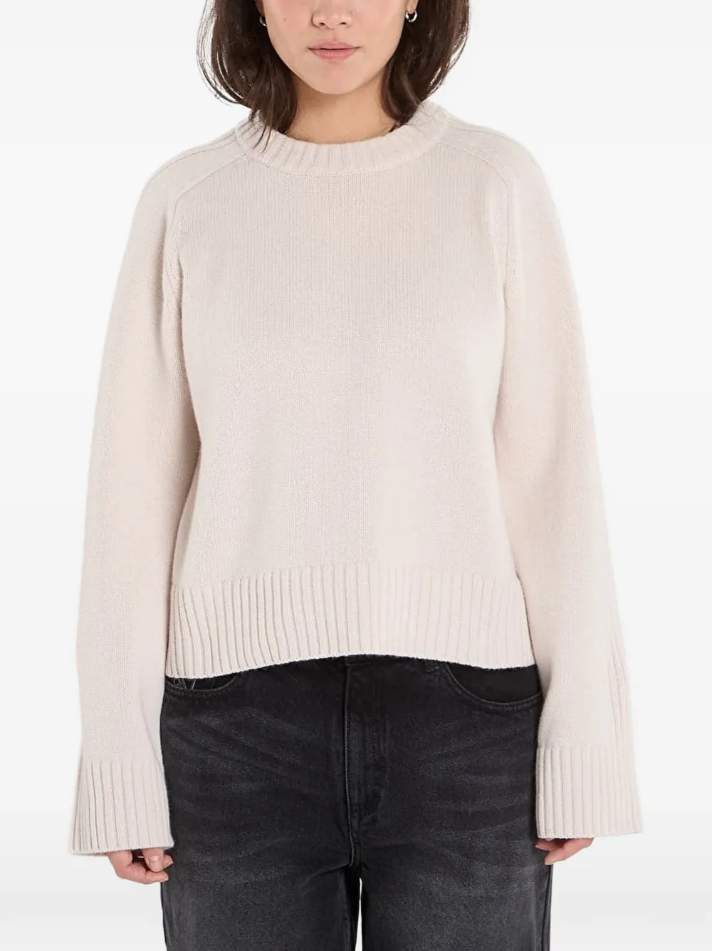 Samsoe & Samsoe Ribbed Raglan-sleeve Sweater