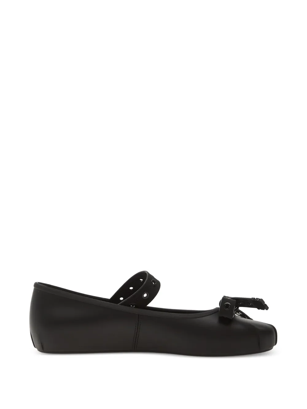 Melissa Ballerine Sophie Crush con fiocco - Nero