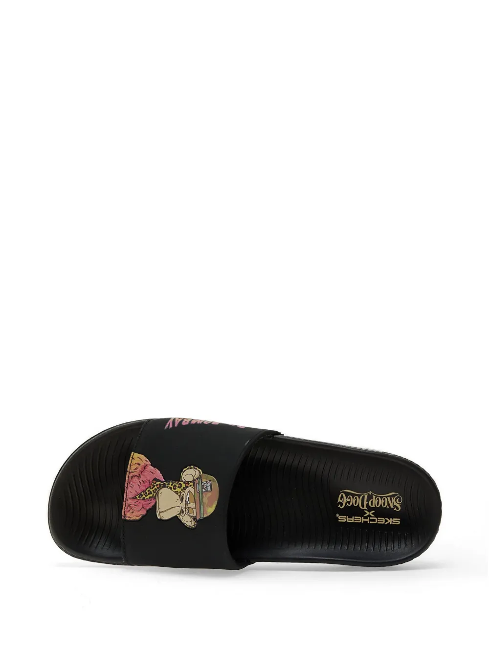 Skechers Dr. Bombay grafische prints slippers Zwart