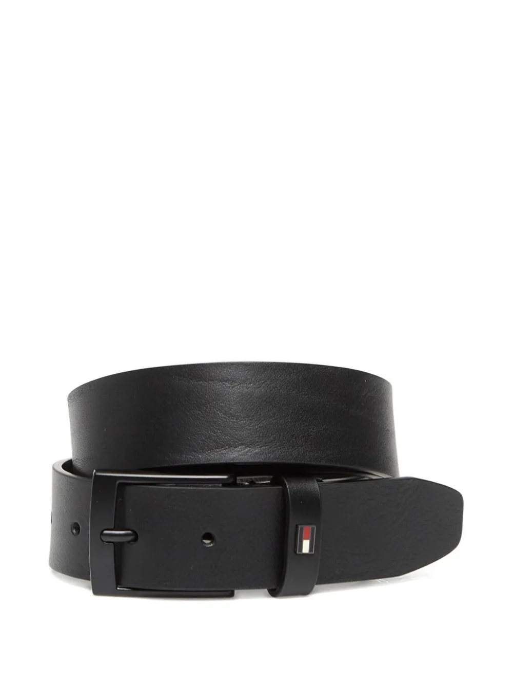 Tommy Hilfiger logo-plaque buckled belt - Nero