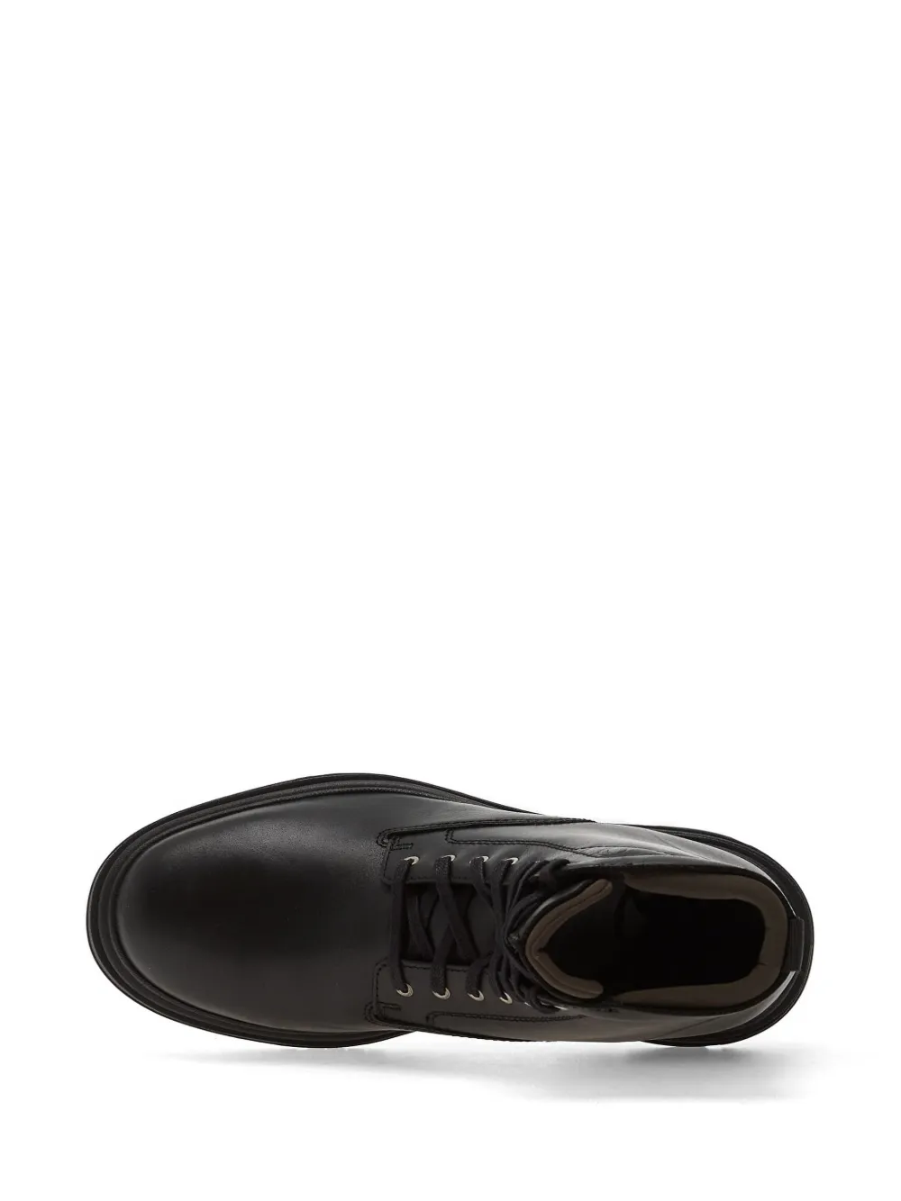 Clarks Badbury Hi Waterproof leren enkellaarzen met veters Zwart
