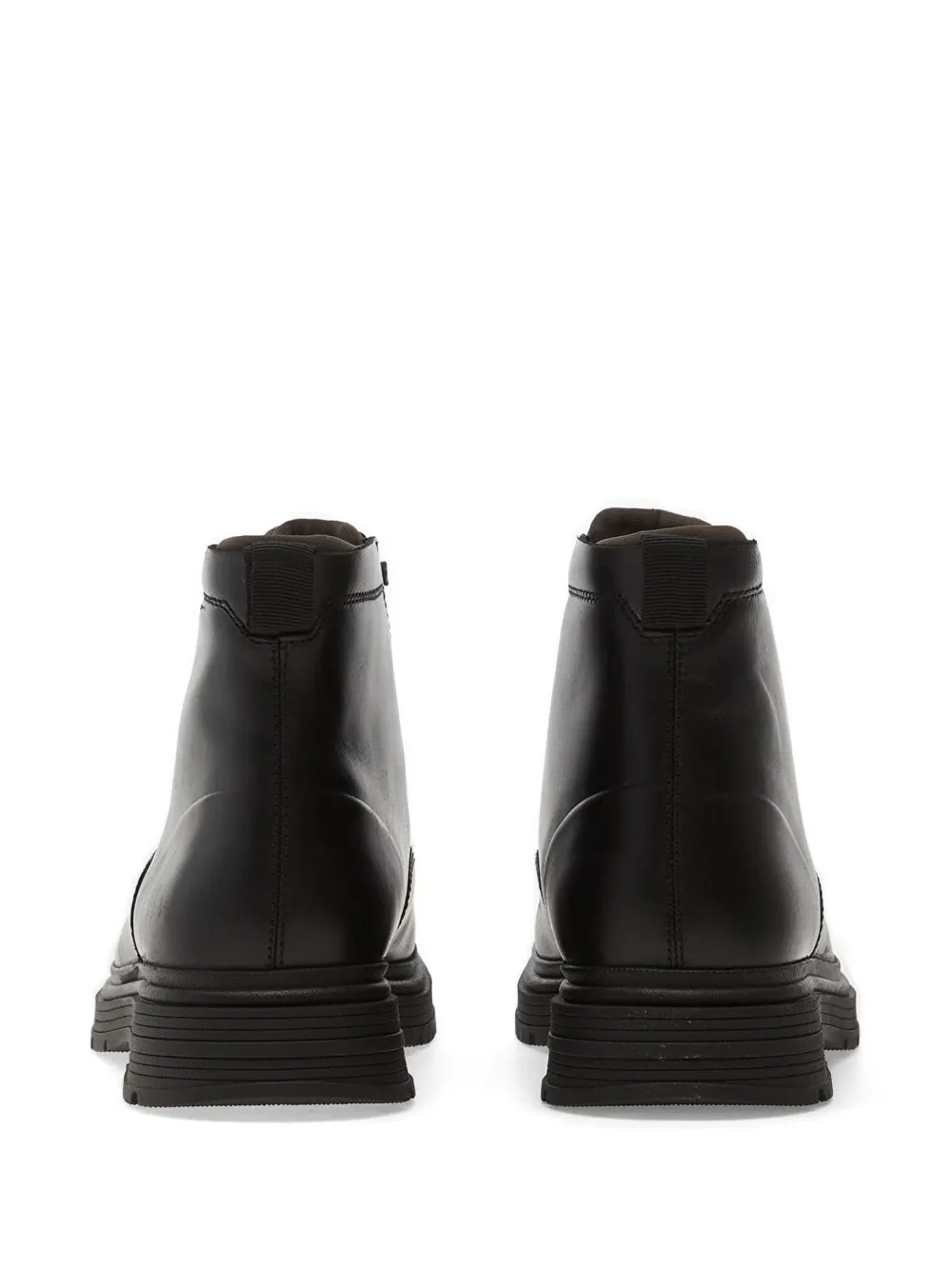 Clarks Badbury Hi Waterproof leren enkellaarzen met veters Zwart