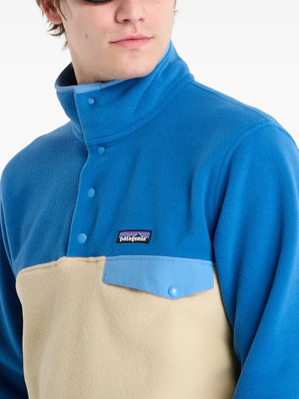 Patagonia Lichtgewicht Synchilla Snap-T fleece trui Blauw