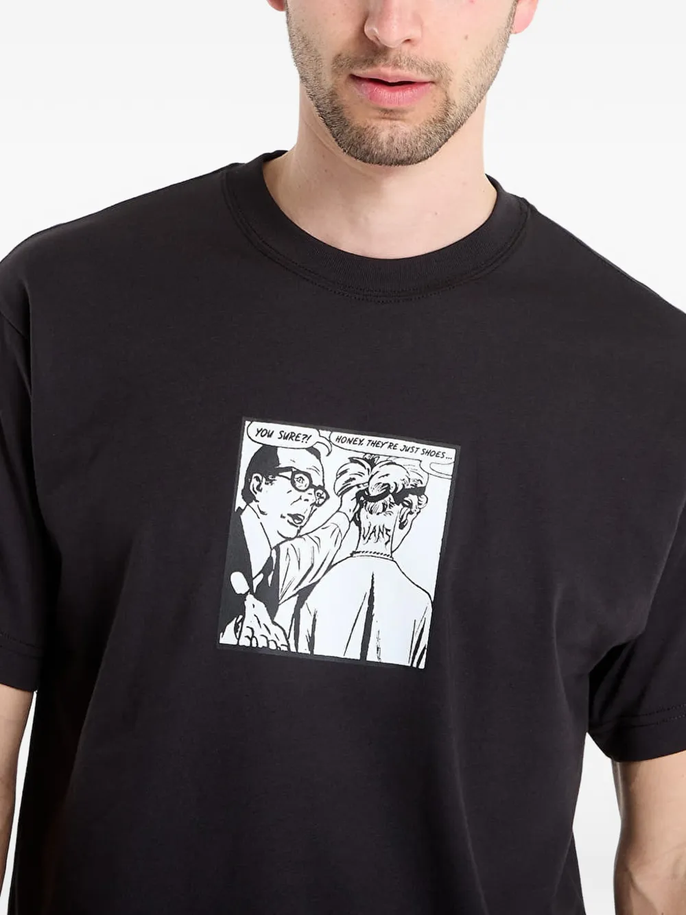 Vans Het zijn Just Shoes T-shirt met print Zwart