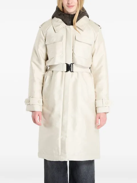 Desigual belted padded coat