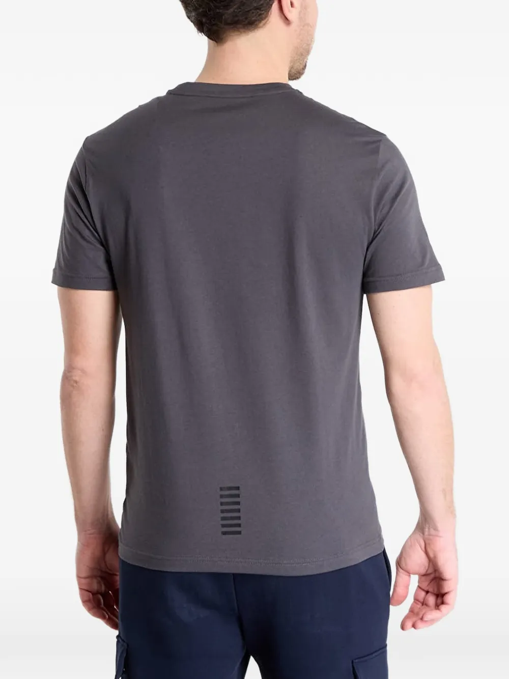Ea7 Logo-print T-shirt In Gray