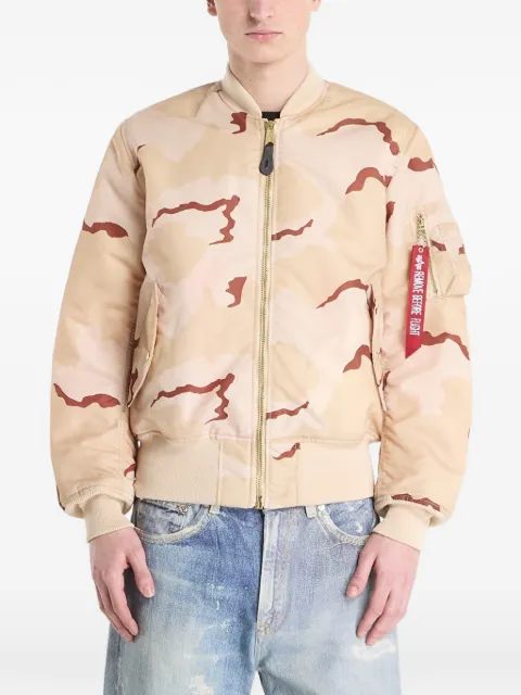 Alpha Industries MA-1 카모 헤리티지 카무플라주 프린트 봄버 재킷