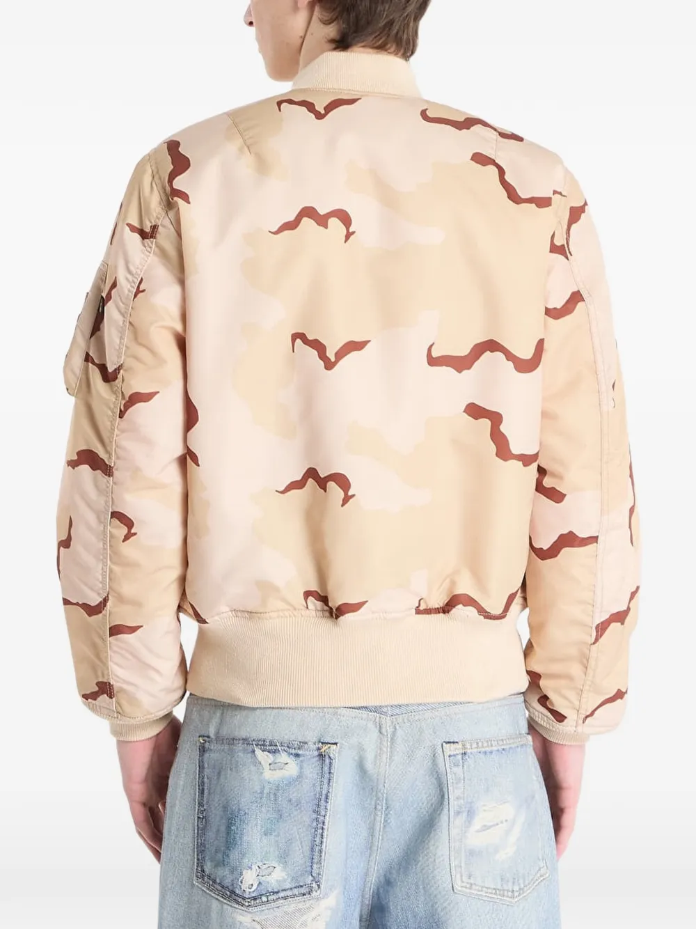 Alpha Industries MA-1 Camo Heritage bomberjack met camouflageprint Beige
