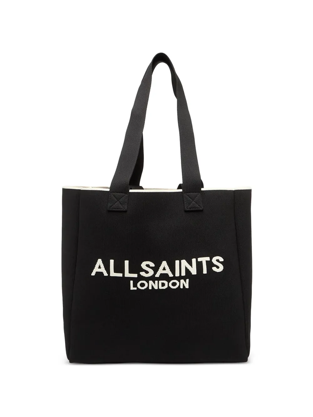 AllSaints large Izzy logo tote bag - Nero