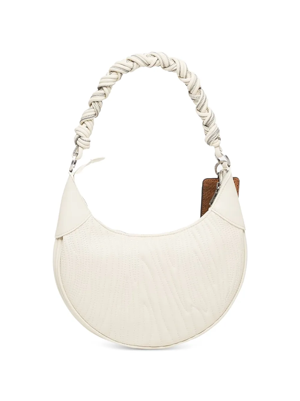 Desigual Helium gewatteerde schoudertas met gevlochten handgreep Beige