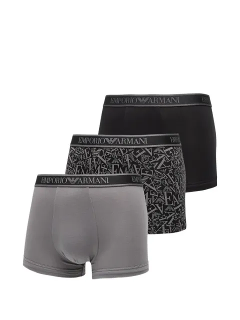 Ea7 Emporio Armani logo-waistband boxers (set of three)