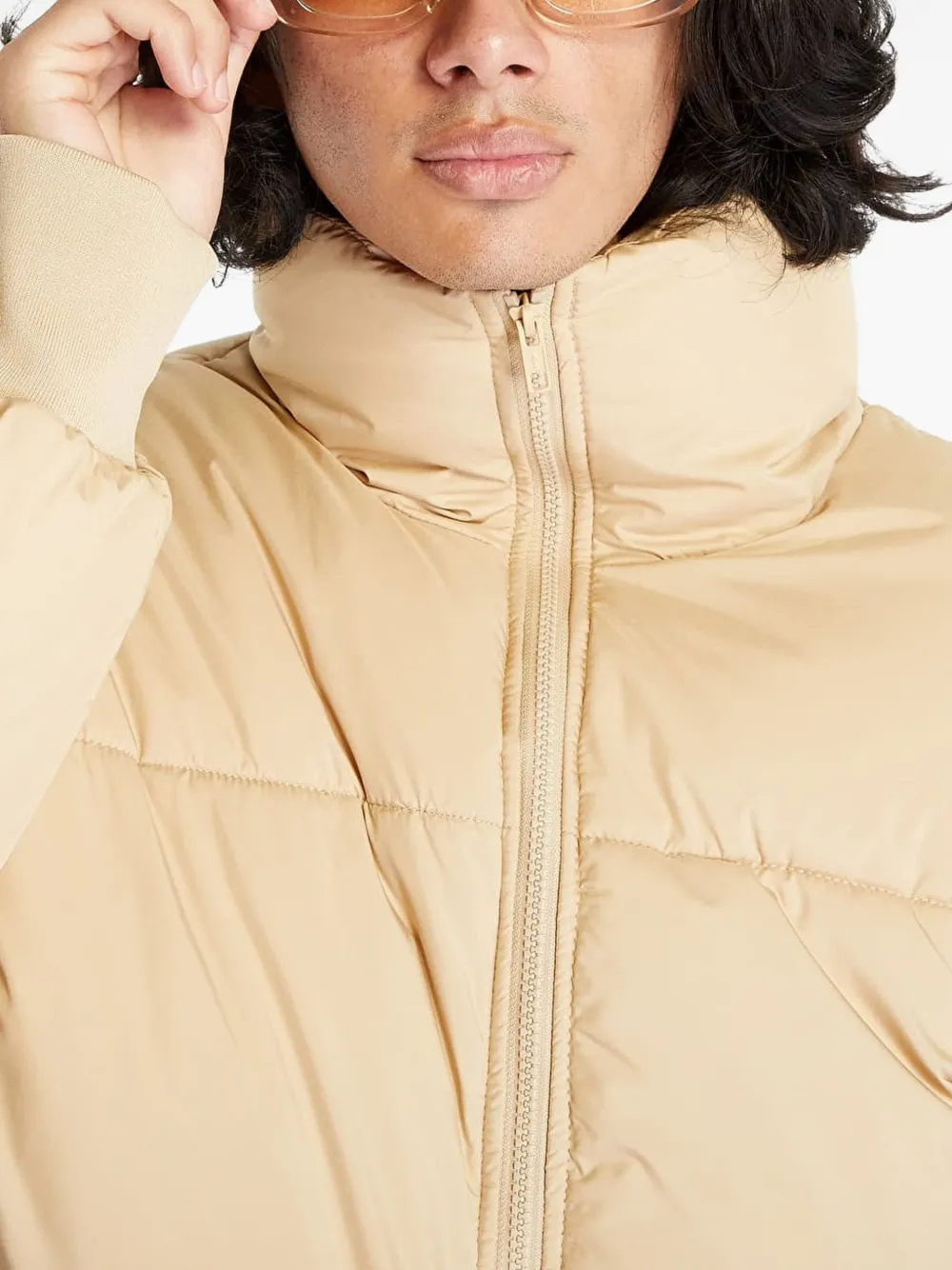Urban Classics Gewatteerd jack met rits Beige