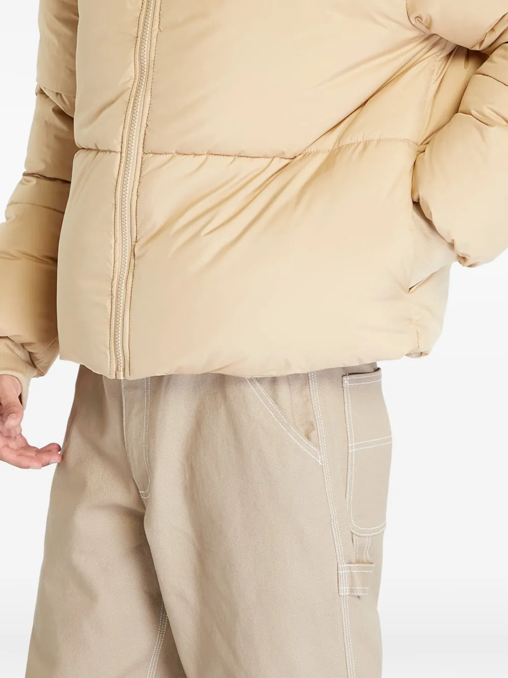 Urban Classics Gewatteerd jack met rits Beige