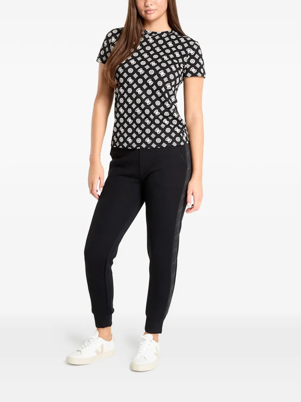 GUESS USA Trainingsbroek met logoband Zwart