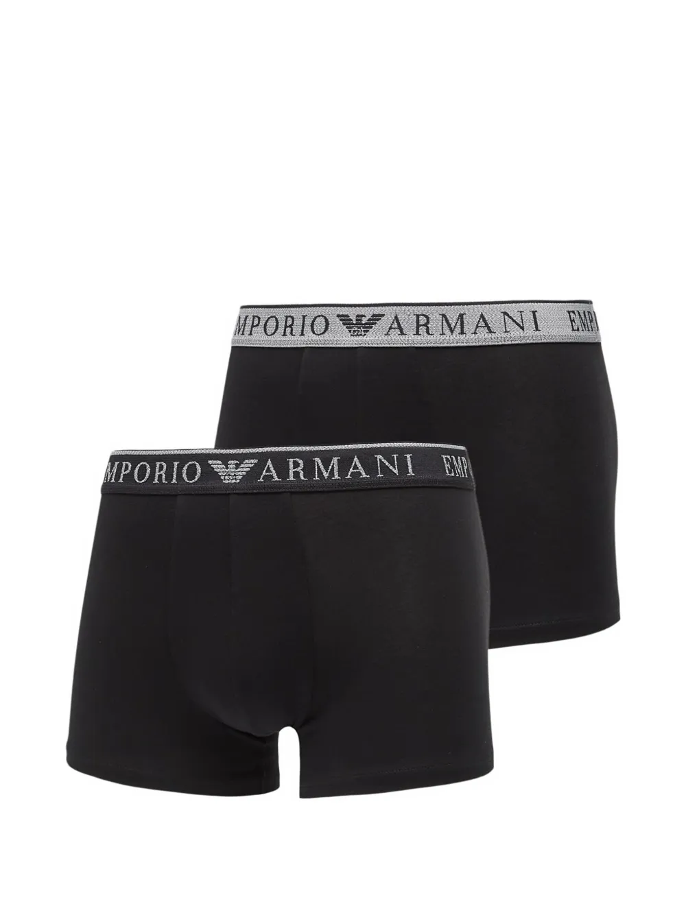 Ea7 Emporio Armani logo-waistband boxers (set of two) - Nero