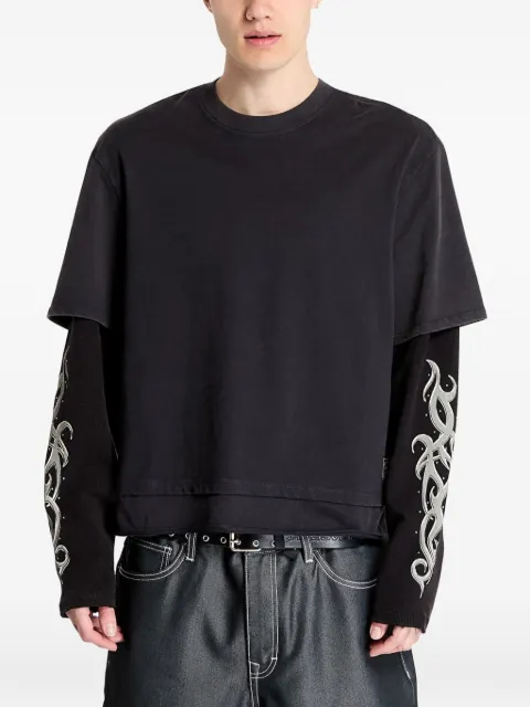 GUESS USA layered graphic-print T-shirt