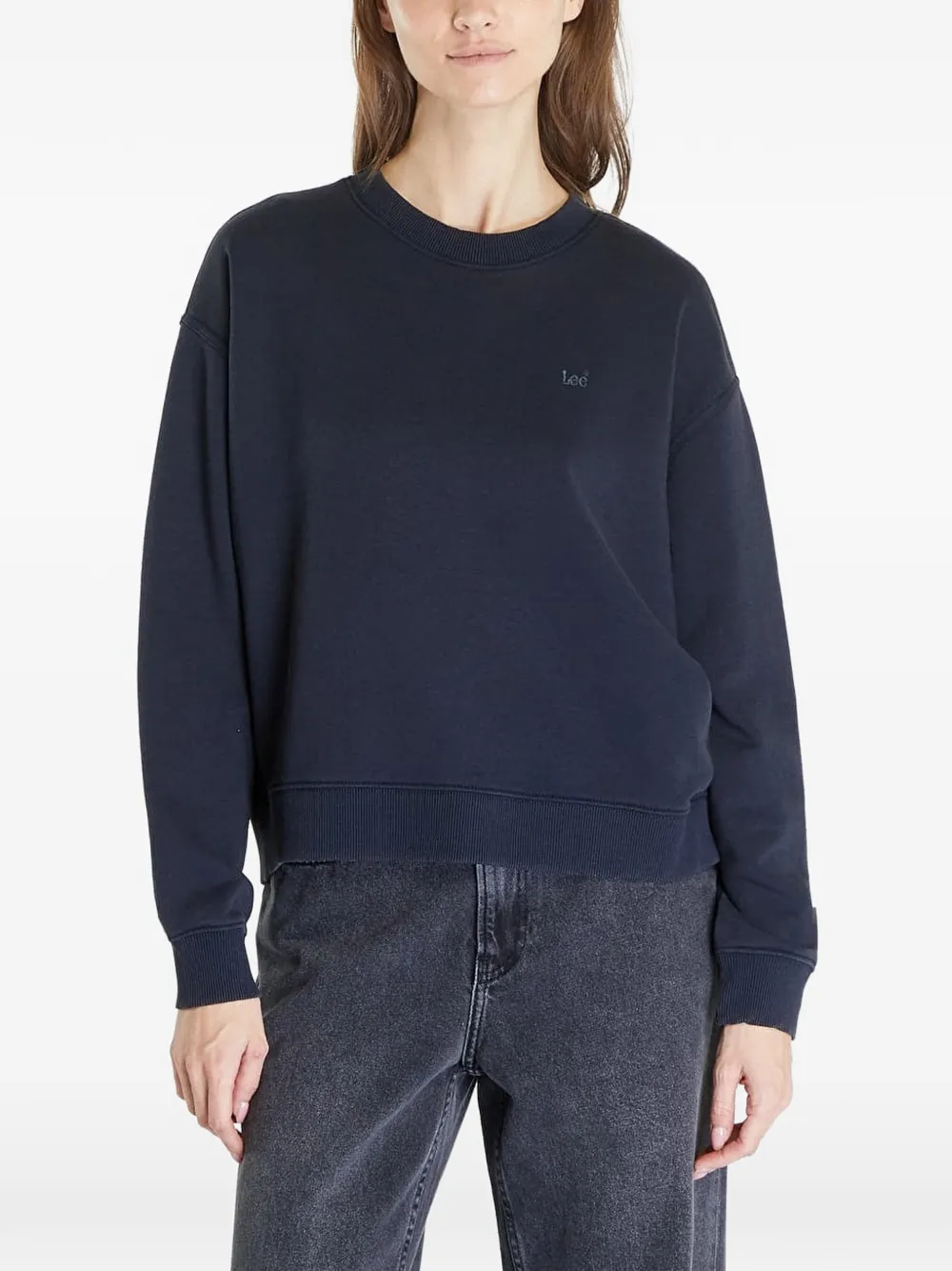 LEE logo-embroidered sweater - Blu