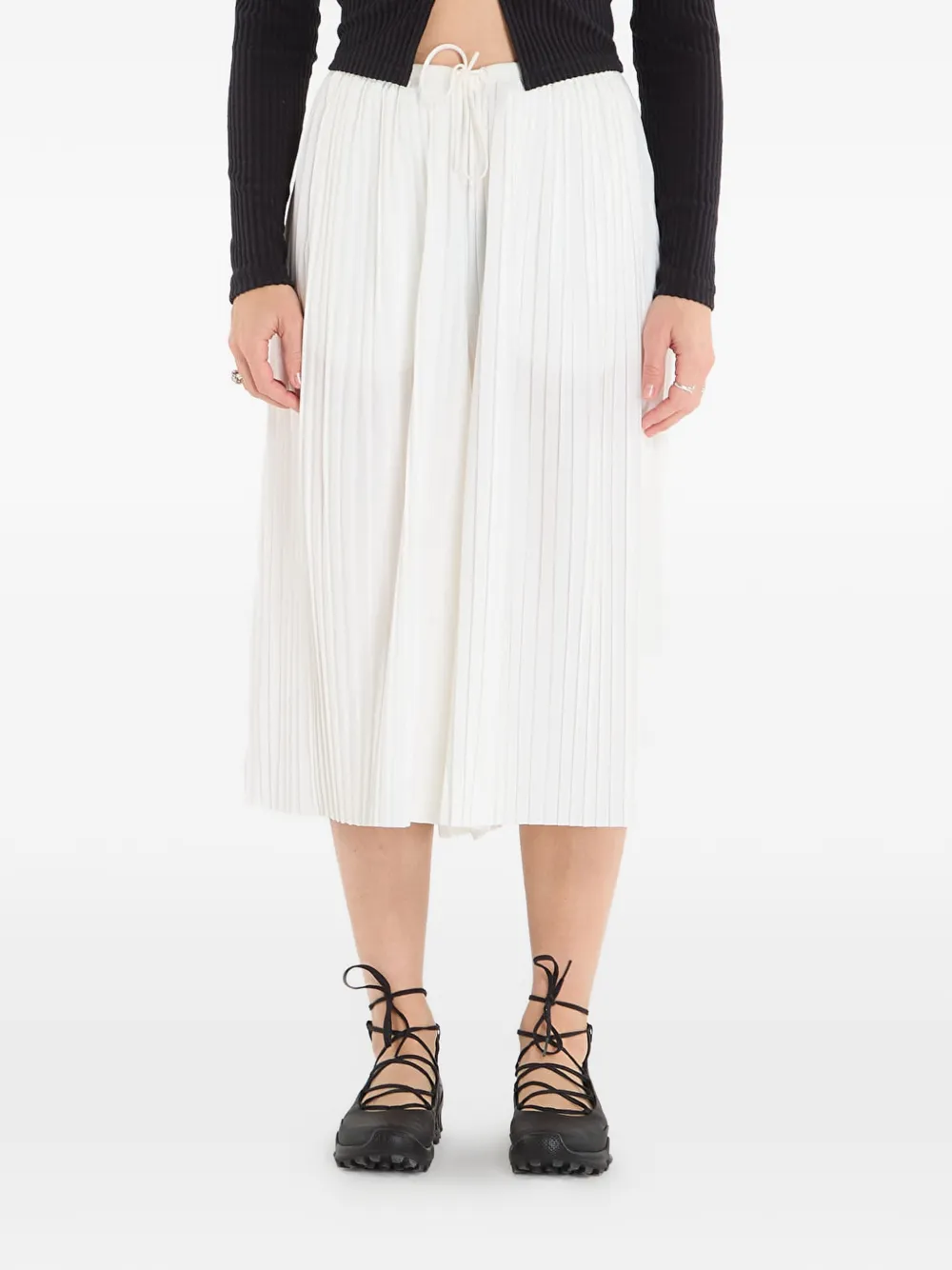 Nike pleated drawstring trousers - Weiß