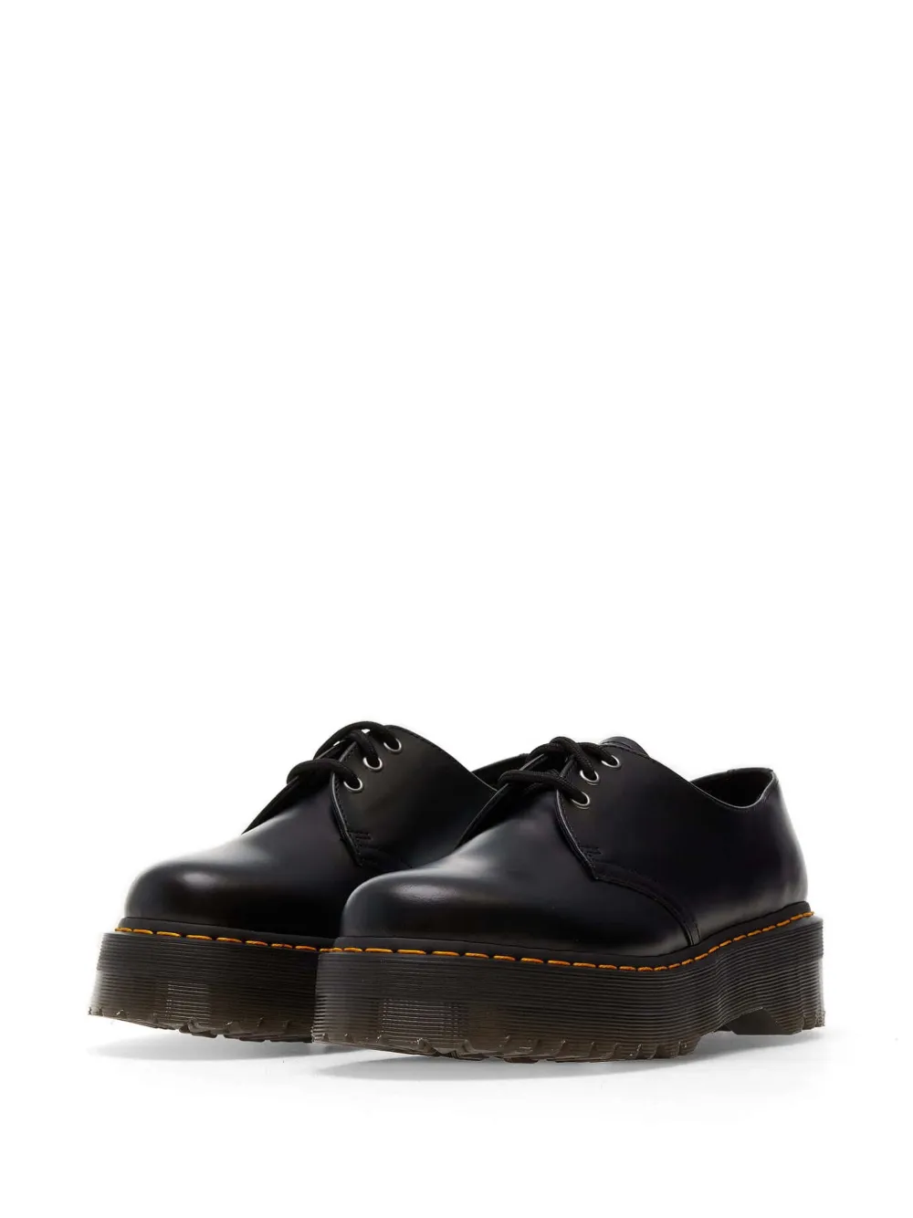 Dr Martens 1461 Quad leren derby schoenen met plateauzool Zwart