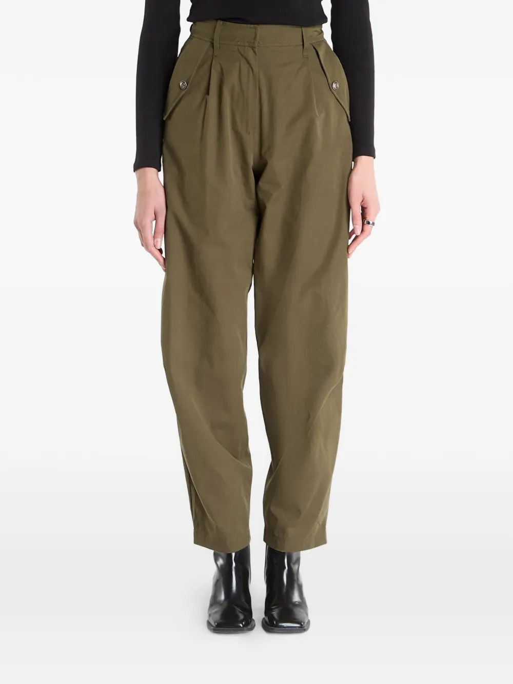 GUESS USA Pantaloni plissé - Verde