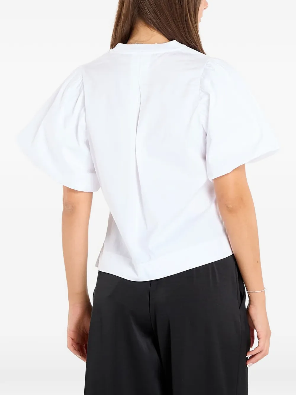 AllSaints Jess T-shirt met pofmouwen Wit