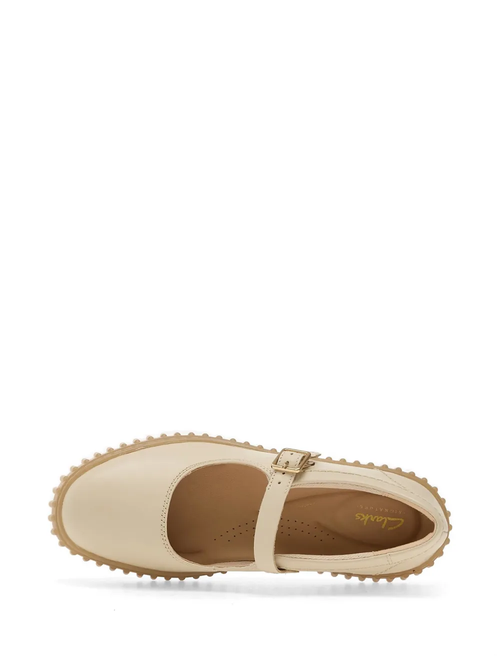 Clarks Torhill ballerina's met gesp Beige