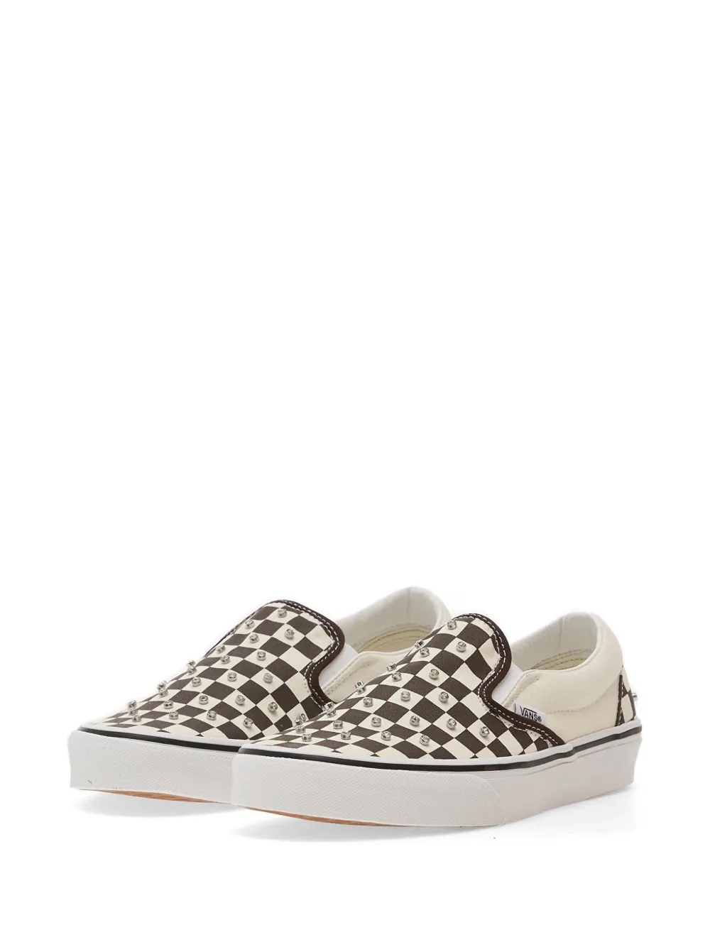 Vans Checkerboard Stud-embellished Sneakers In Multi