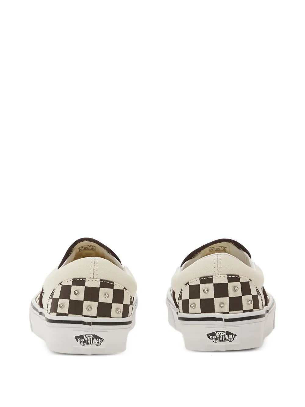 Vans Geruite sneakers verfraaid met studs Bruin