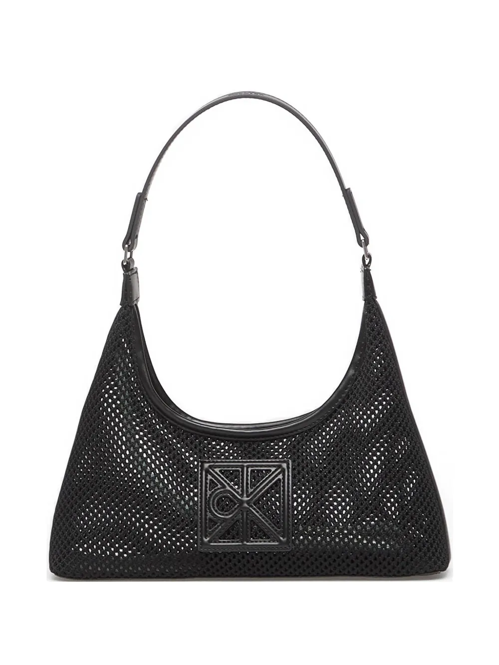 Calvin Klein Borsa a spalla con applicazione logo - Nero