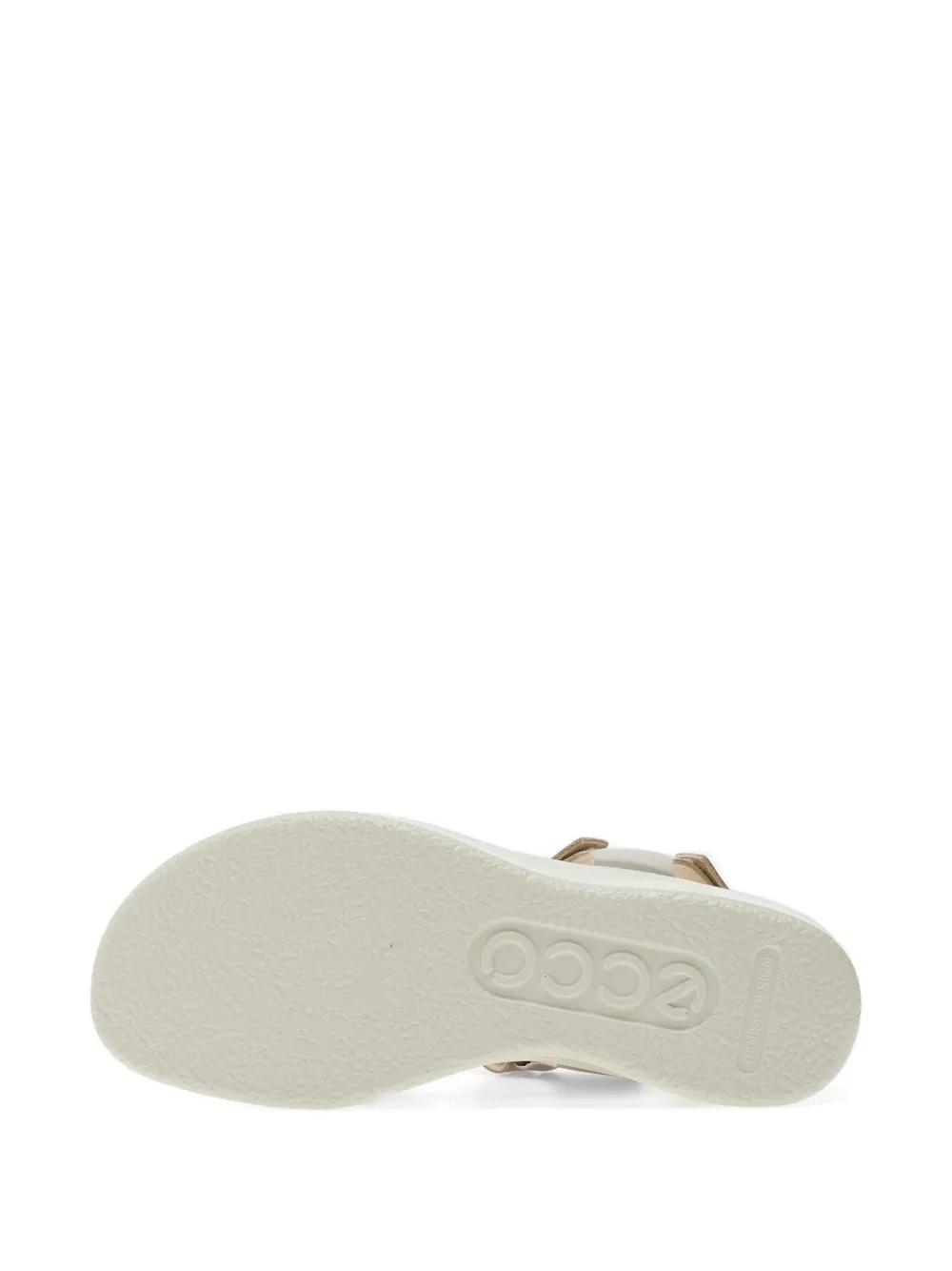 ECCO Flowt metallic sandalen met gekruiste bandjes Goud