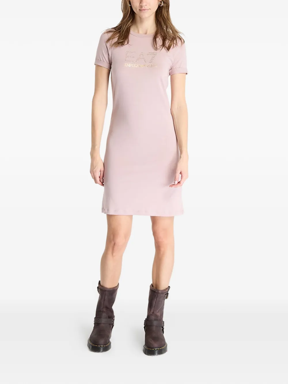 Ea7 Emporio Armani Evolution jurk Roze