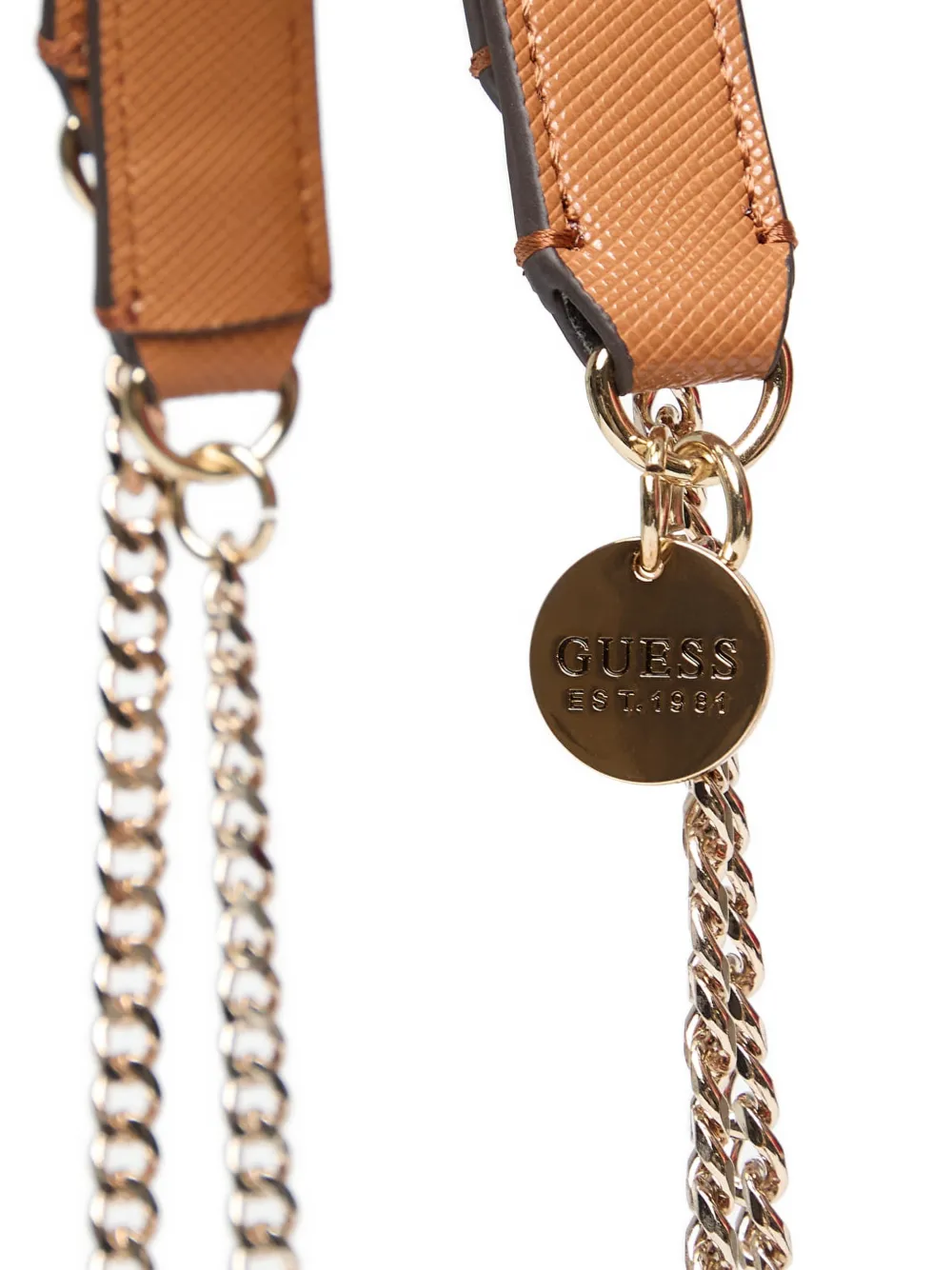 GUESS USA Noelle II rugzak met kruispatch en textuur Bruin